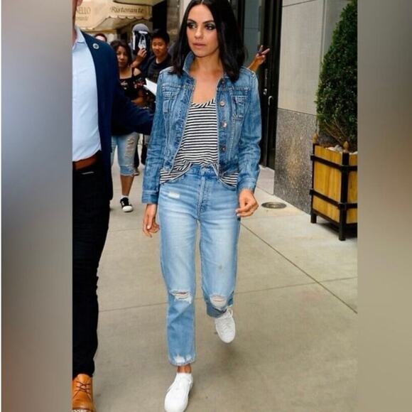 Women’s Mother Jeans The Tomcat High Rise Light Wash Ripped Size 27 - Picture 1 of 10